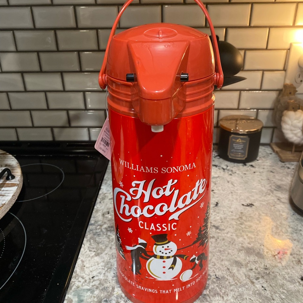 Williams Sonoma Red Hot Chocolate Thermal Carafe